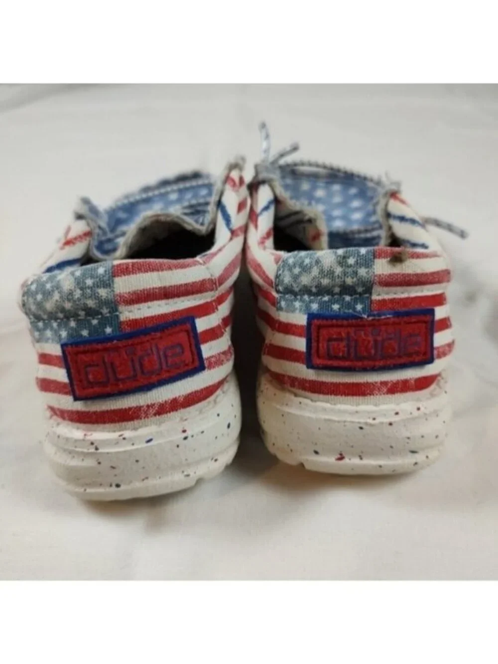 Hey Dude Wally Youth Stars n Stripes Shoes K12 - Picture 6 of 9